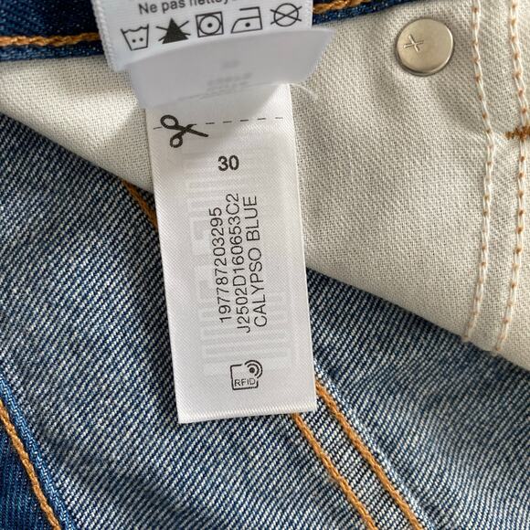 Veronica Beard Timmi Denim Shorts High Rise Calypso Blue Medium Wash Sz 30” - Picture 11 of 11